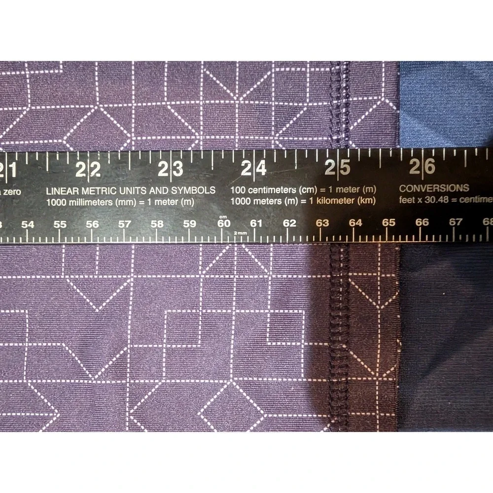 Nike Pro Dri-FIT Half Zip Pullover Top‎ Women's SMALL Running Geometric Purple